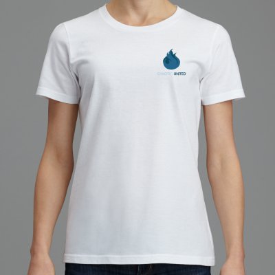 CU Women's "Badge" T-Shirt (White)